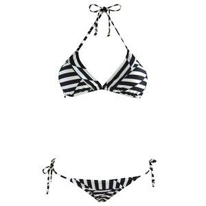Salinas White & Black Geometric Print Bikini